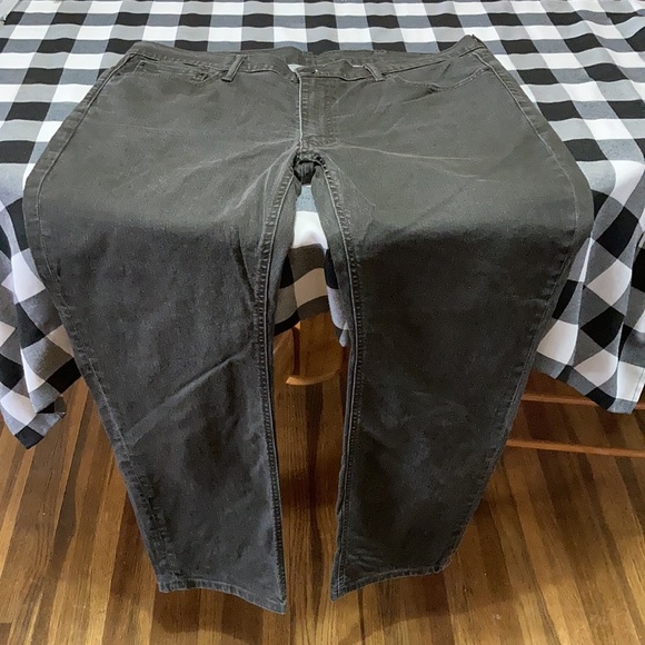 EXC! LEVI'S 541 TAPERED ATHLETIC FIT JEANS Size 40 x 31 Light Faded Black Gray - Picture 6 of 12